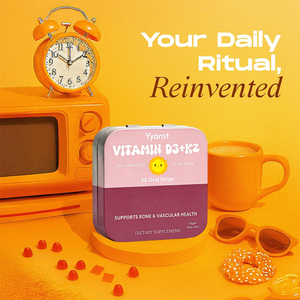 Tiras Orales de Vitamina D3 + K2 de Absorción Rápida, a Base de Plantas, Veganas, para Apoyar la Salud Ósea y Vascular, Muestra Gratuita para Adultos, OEM/ODM - Product Image 5