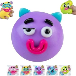 <b>Dog</b> Face Swap Squishy Toy Slow Rising TPR Soft Squeeze <b>Ball</b> With DIY Cartoon Expression for Kids Adults Stress Relief Play - Product Image 2