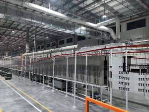 Equipo de Pintura en Polvo Directo de Fábrica GH para Línea de Producción de Recubrimiento de Cercas de Acero y Hierro con Motor de Bomba Principal y PLC - Product Image 6