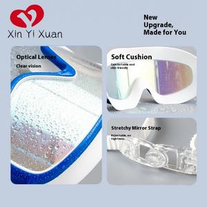 Kids' Swimming Goggles Large <b>Frame</b> Silicone Waterproof Anti-Fog PC Lens Unisex HD Swimming Goggles - Product Image 3