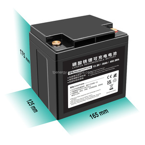 12V 36Ah Lifepo4 plomo a batería de litio 12,8 V Paquete de iones de litio Premium para batería de plomo-ácido de reemplazo de vehículos de motor - Product Image 1
