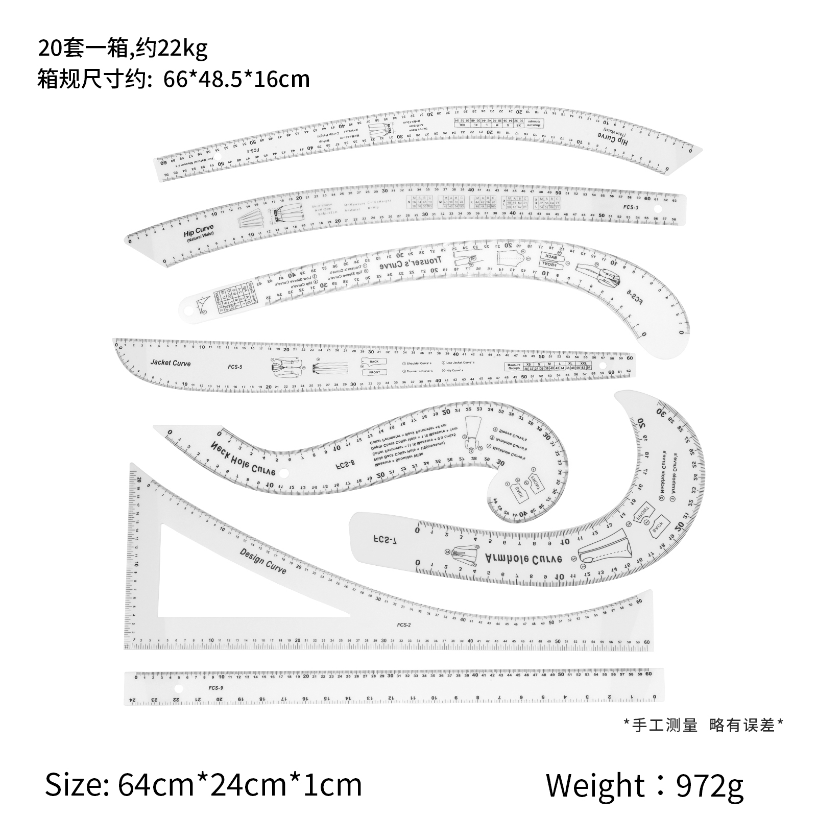 Blanco 3.6mmm 8 unids/set