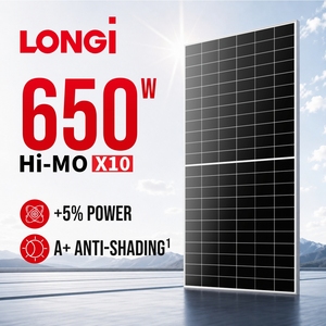 Pannello <span class=keywords><strong>Solare</strong></span> LONGi Hi MO X10 650W LR8-66HVD Scientist HPBC 2.0 Modulo Bifacciale Fornitura all'Ingrosso - Product Image 1