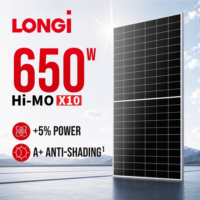 LONGi Hi MO X10 650W Solar Panel LR8-66HVD Scientist HPBC 2.0 Bifacial Module Panel Solar Wholesale Supply