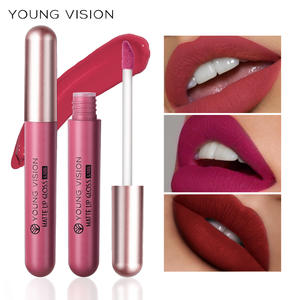 Ensemble de rouge à lèvres hydratant naturel pour femme Matte Velvet Makeup Waterproof Lipstick Vegan Lip Gloss Lipstick Set - Product Image 3