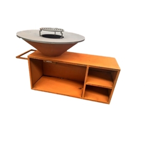 เตาย่างบาร์บีคิว MZK-GN-BBQ-209PLUS กลางแจ้งทำจากไม้สไตล์คลาสสิกสำหรับบ่อไฟ - Product Image 1