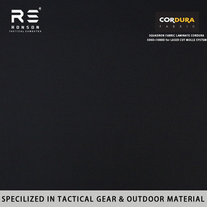 500D + 1000D squadrone nero tessuto combinato laminato Cordura tessuto tattico laminato <span class=keywords><strong>taglio</strong></span> <span class=keywords><strong>Laser</strong></span> tessuto per giubbotti e borse - Product Image 2