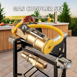 Conector Rápido NPT Macho y Hembra para Reguladores de Presión de Gas Natural, Propano y GLP Modelo XQ14 para Calentador/Estufa/Parrilla - Product Image 5