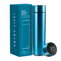 Produsen Termos Digital Pintar Ramah Lingkungan 500 Ml 17Oz, Botol Stainless Steel Terisolasi Dan Set Hadiah Termos Vakum