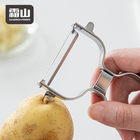 SHIMOYAMA RVS Keukenhulpje Metalen Fruit- en Groenteschillers Met Handvat voor Aardappelen en Andere Voedingsmiddelen