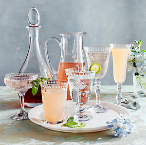 Verre à vin en forme de tulipe, soufflé à <span class=keywords><strong>la</strong></span> main, motif floral personnalisé gravé, nouveau design haut de gamme, compatible lave-vaisselle - Product Image 2