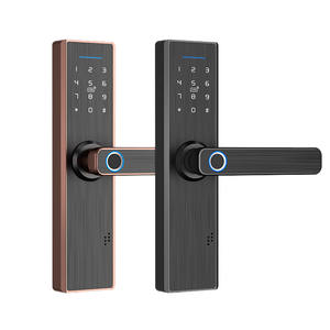 Tuya — serrure de porte d'intérieur sans fil, ce verrou Zigbee fonctionne avec l'application Tuya ou l'intérieur, contrôle par empreinte digitale - Product Image 1