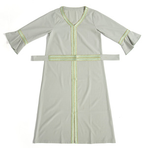 Vestido Musulmán Bordado <span class=keywords><strong>para</strong></span> <span class=keywords><strong>Niñas</strong></span>, Abaya de Manga Larga, Túnica <span class=keywords><strong>para</strong></span> Eid, Ropa de Oración Islámica, Vestido Maxi Árabe Modesto <span class=keywords><strong>para</strong></span> Ramadán - Product Image 5