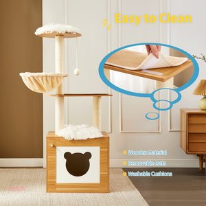 JQ Extra Großer Katzenbaum für Große Katzen wie <span class=keywords><strong>Maine</strong></span> <span class=keywords><strong>Coon</strong></span> mit Robuster Konstruktion und Reichlichem Ruhebereich - Product Image 2