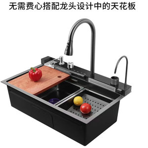 <span class=keywords><strong>Rubinetto</strong></span> da <span class=keywords><strong>Cucina</strong></span> a Cascata Moderno in Acciaio Inossidabile con Display Digitale LED Intelligente, Edizione 2026, Fatto a Mano, Garanzia 3 Anni, per Casa e Hotel - Product Image 6