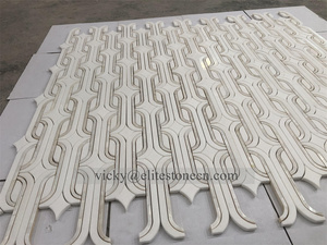 Factory Price Hotel <strong>Background</strong> Natural 20X20mm Square Mother of Pearl Shell Mosaic Tile for Bathroom Wall - Product Image 5