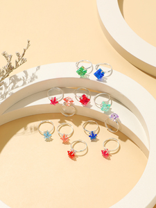 Anillos ajustables de gemas de diamantes de imitación para niñas pequeñas, anillos de juego para niños en caja para niñas, regalos de cumpleaños - Product Image 5