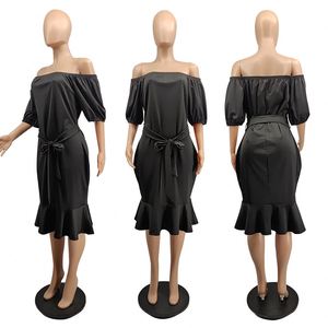 New Design Plus <strong>Size</strong> One Piece Xl-4Xl Women Cute Fishtail Shirt Summer <strong>Clothing</strong> for Adult Dress - Product Image 3