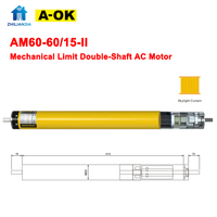 A-OK AM60 Moteur AC électronique silencieux en métal à double arbre, conception à double freinage, limiteur mécanique breveté pour bureau et salon