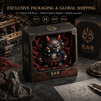 Meiyantoys Vente en gros de figurines en résine personnalisées, logo personnalisé, créature mythique orientale, démon, mascotte, statue en résine de collection, ornement