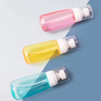 Flacon pulvérisateur en plastique PETG 60ml 80ml 100ml, pompe à brume transparente givrée, pour masque facial, blush, savon liquide, cosmétique hydratant