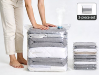 Sac de rangement sous vide pliable grande capacité YN avec pompe électrique rechargeable – Optimisation de l'espace pour literie, couvertures, oreillers, salle de bain