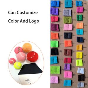 2 "e 2.5" pollici 5cm 6.4cm Logo personalizzato Eco Friendly mastica in gomma naturale peluche cane <span class=keywords><strong>Squeaky</strong></span> palla da Tennis giocattolo con logo - Product Image 3