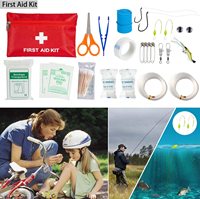 Kit de survie d'urgence 47 en 1, équipement de survie professionnel, outil de premiers secours, SOS, couteau, pinces, stylo, acier inoxydable, multicolore, facile