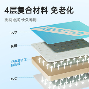 สระว่ายน้ำเป่าลมทรงสี่เหลี่ยมผืนผ้า PVC สำหรับเด็ก เล่นน้ำกลางแจ้ง พับเก็บได้ - Product Image 4