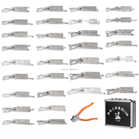 Boîte à outils Lishi originale 32 pièces 2 en 1, boîte vide pouvant contenir 32 outils de serrurier pour la réparation de serrures de voiture
