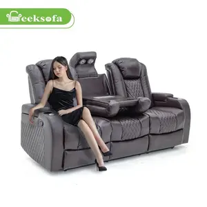 Geeksofa-Sektion ale Power oder manuelle Leders essel, Liege sofa-Set, Wohnzimmer möbel, 3 + 2 + 1 Sitze