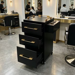 New Hair Salon Furniture for Barber Shop Hairdressing <b>Trolley</b> Cabinet Professinal Barber Salon Equipment - Product Image 3