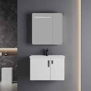 Vente en gros de meubles de salle de bain imperméables, vasques, meubles de salle de bain en PVC, miroir mural, armoire de salle de bain avec lavabo - Product Image 3