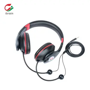 Auricolari anti-radiazioni air tube cuffie over-ear con blocco emf con jack spine di tipo c da 3.5mm