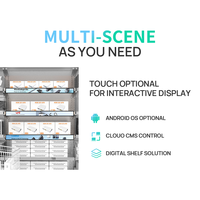 Écran allongé pour l'information publique, solutions d'affichage étiré à cadre fin, écran LCD mural pour publicité, écran de bannière pour étagère, écran de barre