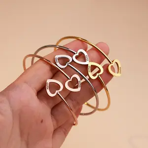 de acero inoxidable gold stainless steel jewelry fashion bangle bracelet
