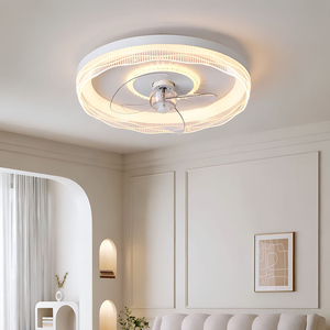 Lustre LED moderne design anneau, blanc chaud 3500K, en métal, montage en surface, pour salon, télécommande, IP65, IRC90 - Product Image 4