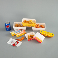 Livraison jetable Boîte à frites pour crème glacée Carton à oeufs triangulaire Gobelets à cône personnalisés Boîtes à cône à pizza en papier