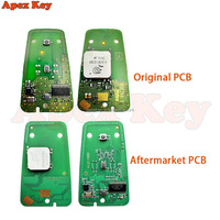 Llave de Control Remoto para Automóvil con Chip 4A PCF7953M IM2A de 433 MHz, 3 Botones, ABS Negro para 308/508/2008/3008/5008 Citroën