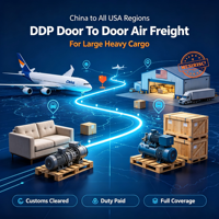 Expédition de fret aérien de la Chine vers les États-Unis, Amazon FBA, porte à porte, DDP, dédouanement inclus
