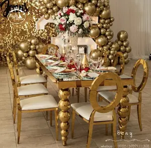 Eventi personalizzati di alta qualità in oro in acciaio inossidabile per matrimonio banchetti ovali moderni di lusso feste alberghi ristoranti cucine