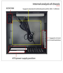 Chasis de Montaje en Rack 6U OEM ODM de Acero de Torre Completa con Pantalla de 8.9 Pulgadas y Ventilador para Uso en Servidores - Product Image 6