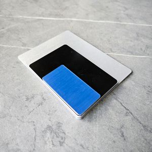 Makine tabela anodize alüminyum lazer gravür süblimasyon UV baskı alüminyum boş levha şirket Logo plaka - Product Image 3