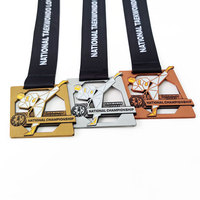 Bronze antique personnalisé 2D en relief souvenirs sportifs médaille de karaté médaille en métal médaille de natation médaillon plaque murale