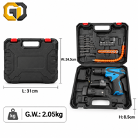 Mini perceuse électrique GD 12V sans fil, perceuse sans balais, mandrin de 3/8 pouces, 2 vitesses, pour bricolage domestique, artisanat, OEM