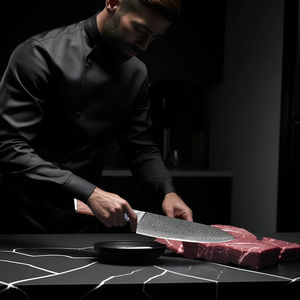 Coltello <span class=keywords><strong>da</strong></span> cucina in acciaio damasco a 67 strati coltello <span class=keywords><strong>da</strong></span> <span class=keywords><strong>Chef</strong></span> professionale gamma completa di <span class=keywords><strong>coltelli</strong></span> occidentali strumenti per cucinare a casa ristorante - Product Image 6