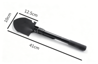 Pelle de survie pliable multifonctionnelle portable 2-en-1, mini-outil de terrassement pour le camping, le jardinage et la randonnée