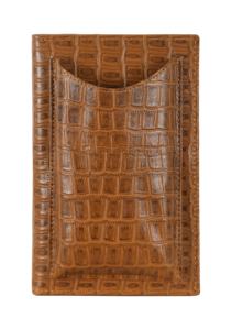 Ensemble de housses de voyage personnalisées en cuir véritable gaufré croco pour téléphone portable et passeport, marque privée, OEM/ODM, vente en gros, luxe - Product Image 4