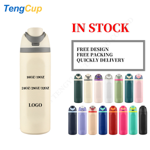 TY RTS stokta 16oz 19oz 24oz 28oz 32oz paslanmaz çelik vakum yalıtımlı meyve fincan seyahat araba şişeler su kapaklı şişe - Product Image 2