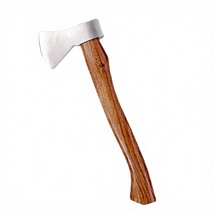 Hache multifonctionnelle de qualité supérieure en acier inoxydable Damas ZA, manche en bois, qualité industrielle, 1 lb, outil de coupe pour l'extérieur - Product Image 2